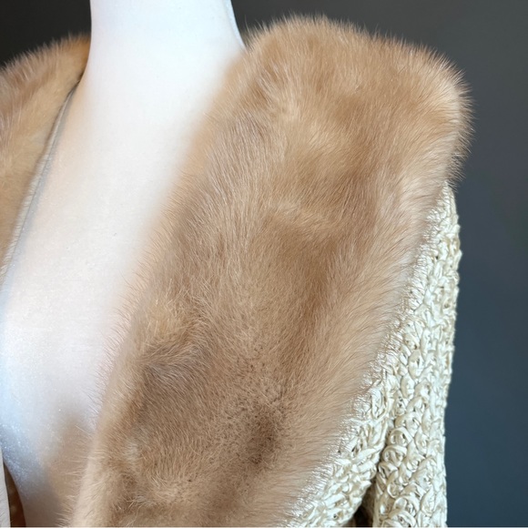 ANTIQUE Vintage genuine mink jacket bolero - Picture 10 of 10